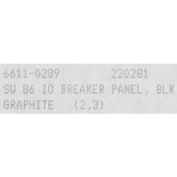 Godfrey Boat Breaker Switch Panel Blank 220281 | Sweetwater 86 Gray