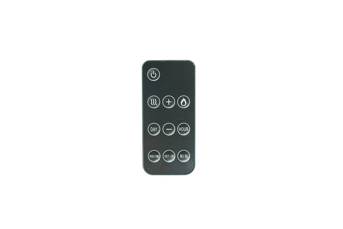 Replacement Remote Control Only for Lausanne Luxe 10034252 10034250 Electric Fireplace Infrared Quartz Space Heater