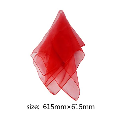 Image of Larcele 12 Pieces Juggling Dance Scarf for Performance Prop Accessory 24 x 24 inches WDSJ-02