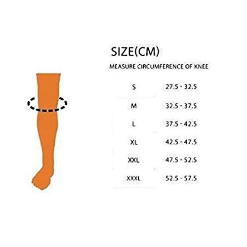 Image of Knee Support Cap Brace /Sleeves Pair For Sports, Pain Relief, Knee Compression Support, Exercise, Running, Cycling, Knee Cap Guard Brace For Men And Women (1 Pair) (XXXL)