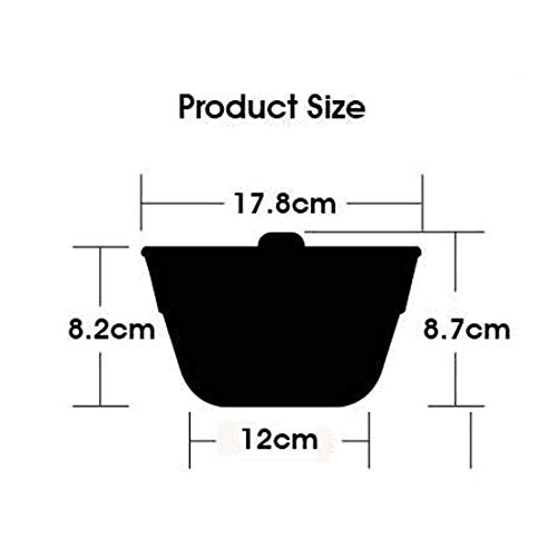 Can_Deal Non Stick Heav-Gauge Steel 7 Inch Round Kugelhopf Baking Pan, Fluted Ring Cake Tin, Bundt Mould #TOP1