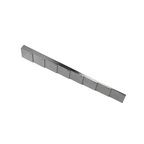 Bloque de calibración de 8 pasos YUSHI para medidor de espesores ultrasónicos en ensayos no destructivos: 1 mm, 2 mm, 3 mm, 4 mm, 5 mm, 6 mm, 7 mm y 8 mm, acero 1018 miniatura 3