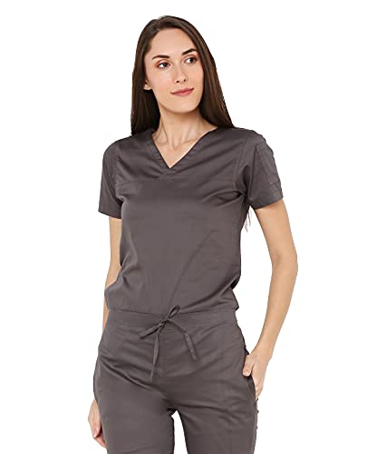 Image of Associated Uniforms Womens Cotton Slim Fit Scrub Suit with Lycra /Spandex /Stretch feel (LYCO)