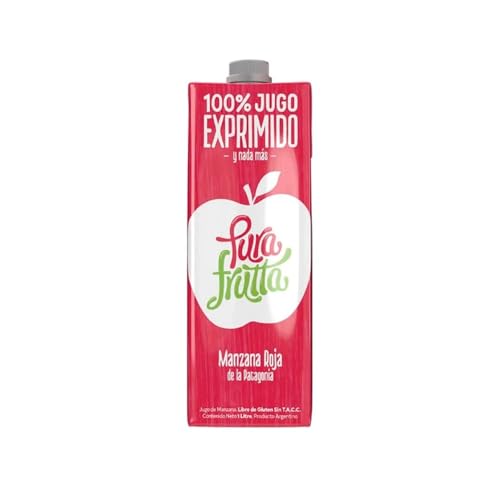 Pura Frutta Gala Apple Juice – 33.8 fl oz (1L) Bottles – Pack of 8 – Patagonia Blend with Red Delicious, Granny Smith & Pink Lady – 100% Natural – No Sugar Added
