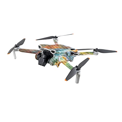 Image of MightySkins Carbon Fiber Skin Compatible with DJI Mini 3 - Space Cloud | Protective, Durable Textured Carbon Fiber Finish | Easy to Apply | Made in The USA