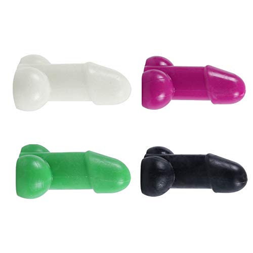 SHEGNSI Prank Pёnīs Shaped Tire Cap - 4 Pack Great For Pranks Bachelorette Parties Spoof Gas Mouth Cover Glitter Bomb Prank Vehicles Tire Cap car Truck Bike Motorcycle Etc