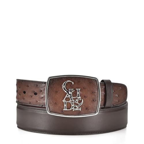 Cuadra Men's Cowboy Belt in Genuine Ostrich Leather CV501A1