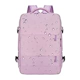 Genérico Mochila de viaje para avión, para llevar artículos personales, mochila de tamaño mediano con múltiples bolsillos, accesorio de viaje de material impermeable, con almacenamiento organizado,