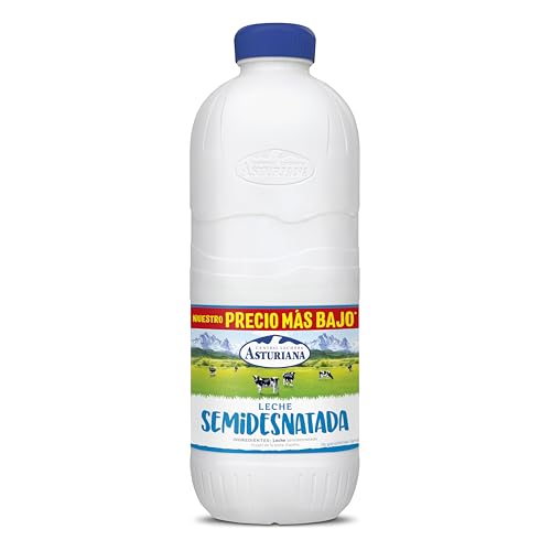 Central Lechera Asturiana Leche Semidesnatada, Botella 2.2L