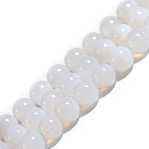 Sweet & Happy Girl’s Store Perles naturelles rondes en vrac d’œil de tigre bleu pour la fabrication de bracelet/collier Diamètre 6 mm Fil de 38 cm, Agate...