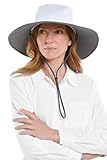 Women's Sun Catcher Hat - UPF 50+ Sun Protection - Etta in White/Carbon Travel Medallion