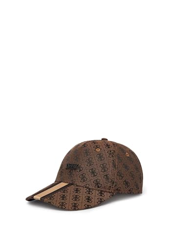 GUESS Gorra de béisbol unisex London con logotipo 4G AM9594POL01, marrón, Talla única