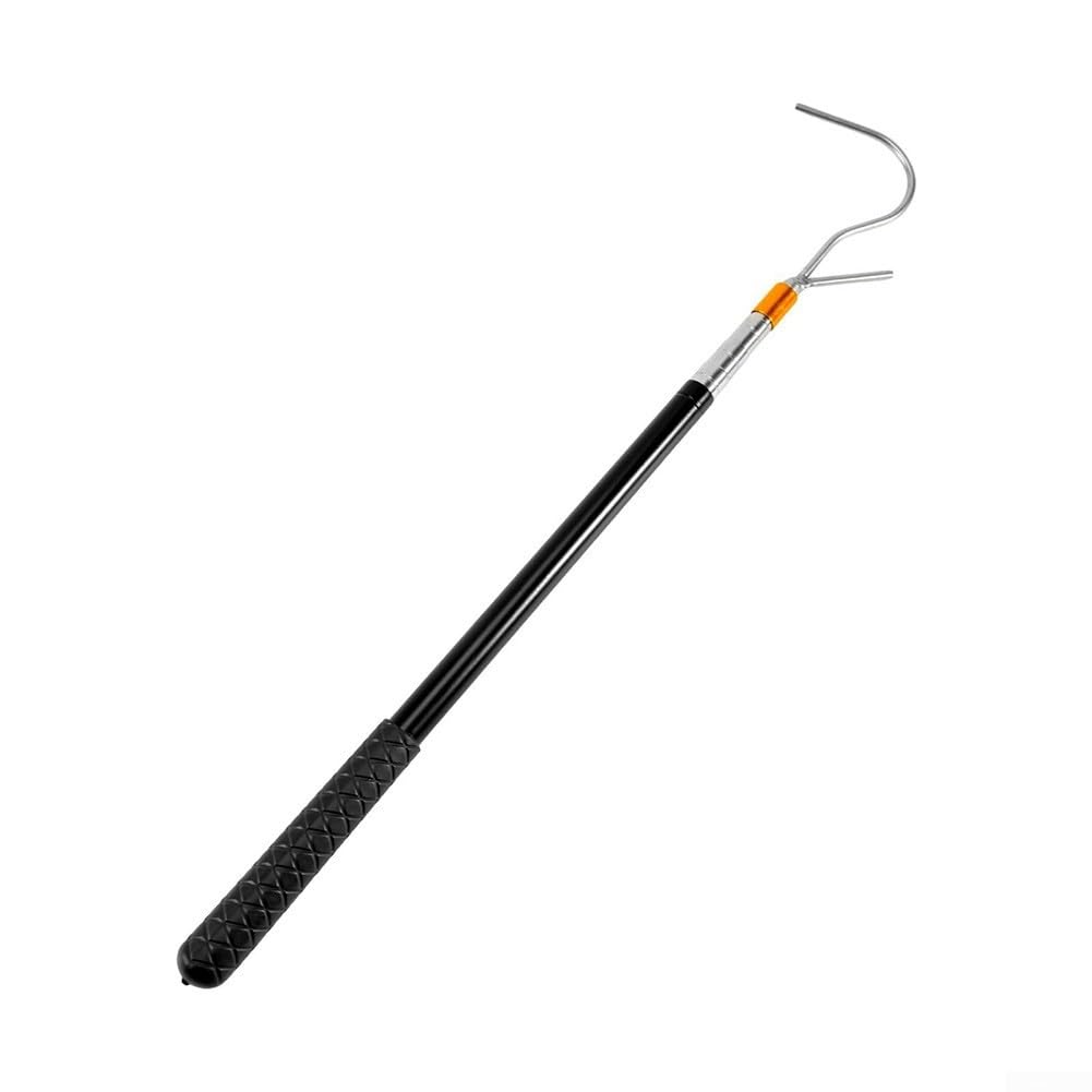 Retractable RV Awning Opener – -Section Telescopic Extension Pole (53.–160 cm), Lockable Stainless Steel Rod with Non-Slip Rubber Handle, Compact Foldable Awning Hook for RV
