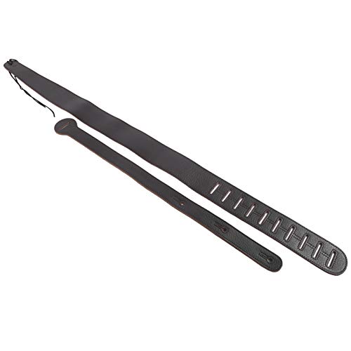 Ceinture de basse électrique professionnelle en cuir, sangle de guitare, guitare classique pour guitare acoustique basse électrique guitare électrique(47 * 7 * 3cm-brown) - Les Beatles, Paul McCartney, John Lennon, RIngo Starr, George Harrison Ceinture de basse électrique professionnelle en cuir, sangle de guitare, guitare classique pour guitare acoustique basse électrique guitare électrique(47 * 7 * 3cm-brown) – Image 3