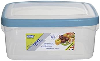 Whitefurze Rectangular Seal Tight Container, Plastic, Teal, 2 Litre