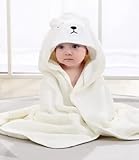 Manta-Toalla Absorbente Microfibra Bebés Práctica Cómoda Suave Al Tacto.Manta Blanca De Bebe Toalla Bebé De Meses.Para Recién Nacidos Y Embarazadas