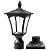 Solar Post Lights, 3000K Solar Lamp Post Light Fixture with Pier Mount Base, Dusk to Dawn Solar Post Lights Outdoor Waterproof for Garden Post Pole Mount, Replaceable Bulb, Decorative Lamp
