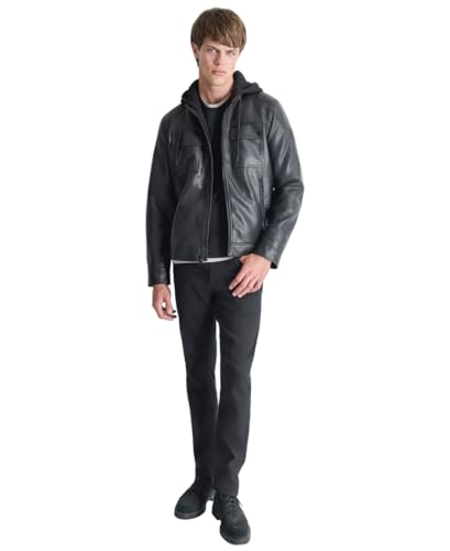 Image of DKNY mens Faux Leather Soft Durable Jacket