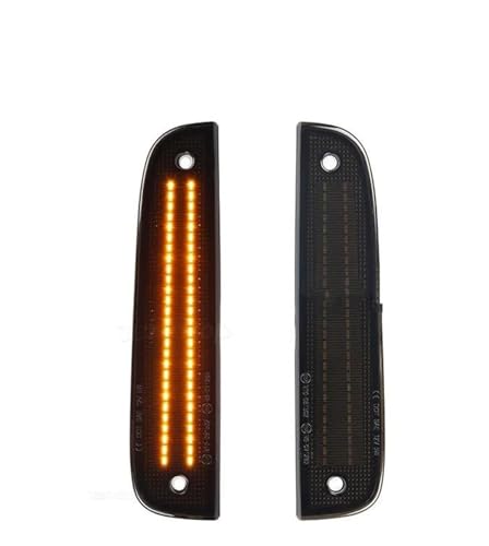 Clignotants latéraux pare-chocs Jeep Cherokee 1997 feux LED ambre rétroviseur optique fumée