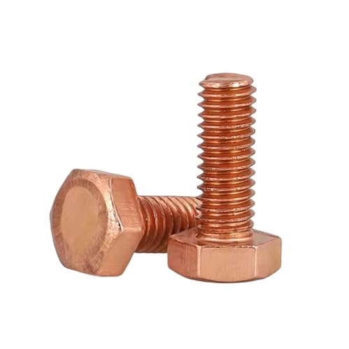 T2純銅外六角ネジ導電性赤紫銅導電性ボルトM5M6M8M10M12(Bolt M12x50-1pcs)