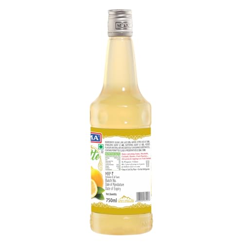 Image of Manama Limette (Lime Juice) Syrup | Mixer for Mocktails, Cocktails, Drinks, Juices, Beverages | Non Alcoholic Mix 750ML Bottle