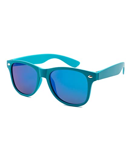 Kiddus Polarized Sunglasses for Kids Boy Girl Children From 6 years old. UV400 Coating provides filter 100% safe against UVA radiations. BPA Free. Model: Two-tone blue