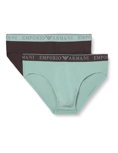 Emporio Armani Man's Endurance 2-Pack Brief Brown XL