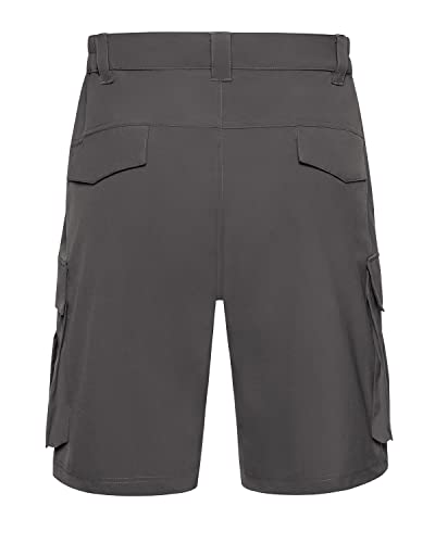 Vayager Men's Stretch Cargo Shorts Quick Dry Lightweight Shorts For Hiking Golf Travel Outdoor Casual Dark Grey Large #TOP2