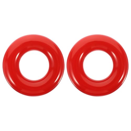 JECOMPRIS Anillos de Entrenamiento de Golf de Hierro Rojo, 2 Piezas, Herramienta para Mejorar Swing y Fuerza, Accesorio para Práctica y Entrenamiento de Golf Profesional y Personal