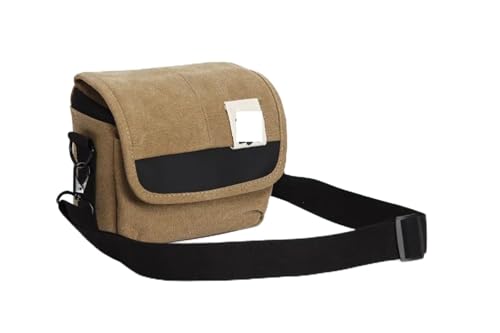 YShiuoL Bolsa for cámara DSLR, Funda for, Bandolera for, for cámaras SLR for DSLR y Lentes Funda Camara Reflex(Khaki)