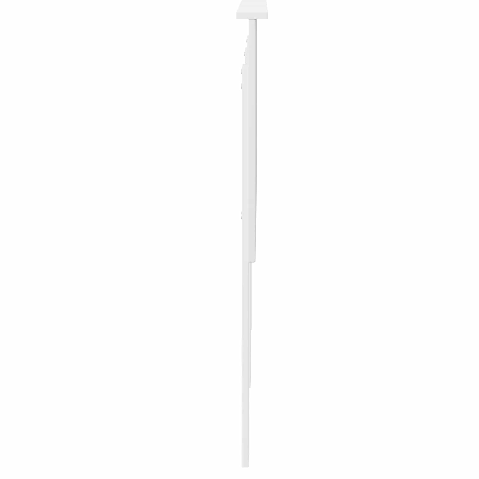 vidaXL Kopfteil mit Kopfteil Weiß 140 cm Holzwerkstoff, Elegante Schlafzimmer-Akzente, modernes Deko-Item, stylisches Schlafumfeld, zeitgemäßes Design