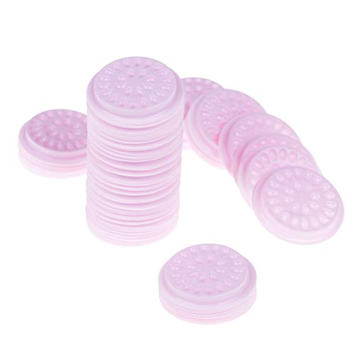 Preisvergleich Produktbild CHENLIGHT 100 Stück Wimpernkleber Halter für künstliche Wimpern Kleber Halter Pink Wimpernverlängerung Kleber Halter Palette Pads