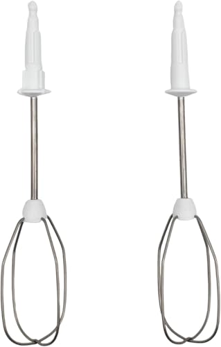 Varillas Batidoras de Repuesto para Batidora Eléctrica Modelos HM3000/4644/1010-Juego de 2 Batidores de Acero Inoxidable, Accesorios para Mezclar, Montar y Amasar, Utensilios de Cocina