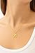 Sunny Aura Gold Om Symbol Necklace, 14-24 Inches Cable Chain, Sterling Silver with Gold Plating, Spiritual Yoga Pendant, Delicate Minimalist Design for Women