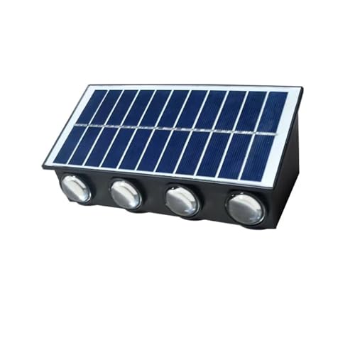 Applique solaire extérieure puissante détecteur et 8 diffuseurs
