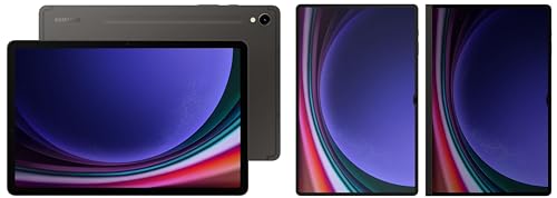 Image of Samsung Galaxy Tab S9 Ultra, RAM 12 GB, ROM 512 GB Expandable, S Pen in-Box, Wi-Fi + 5G Tablet, Gray with S9 Ultra Screen Protector, Transparent & S9 Ultra Privacy Screen, Black