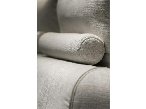Image of FIKRA Majestic Comfortable Luxury Modern lshape 5 Seater Soft Touch Fabric Light Grey Sofa Set for Living Room, Lounge, Hall (LHS)