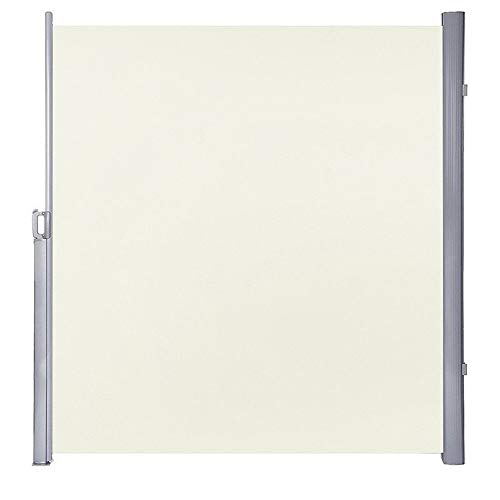 Preisvergleich Produktbild HENGMEI 180x300cm Seitenmarkise Sonnenschutz Sichtschutz Windschutz Verschiedene Größen für Terrasse Camping Garden (180 cm, Beige)