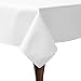 Ultimate Textile Poly-Cotton Twill 60 x 144-Inch Rectangular Tablecloth White