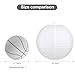 LIHAO 16 Inch White Round Paper Lanterns (10 Pack)