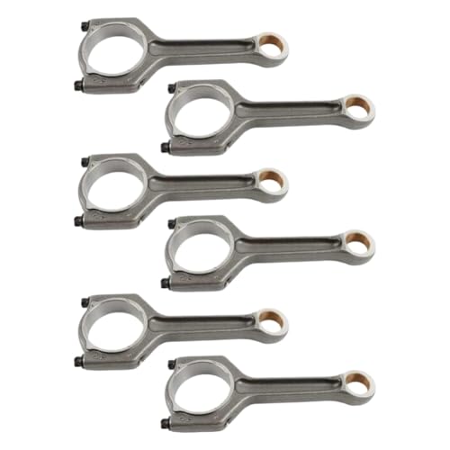 6X Engine Connecting Rods OE 11247586492 for N55 S55 3.0L Turbo L6 Engines Compatible with F30 F10 135i 335i 435i 535i 640i M2 M3 M4 X3 X5 X6 (2010-2019)