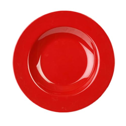 CR5811PR Pasta Bowl, 16 oz., 11-1/4" Dia., Break-Resistant, Dishwasher Safe, Melamine, Pure red, BPA Free, NSF, Pack of 12