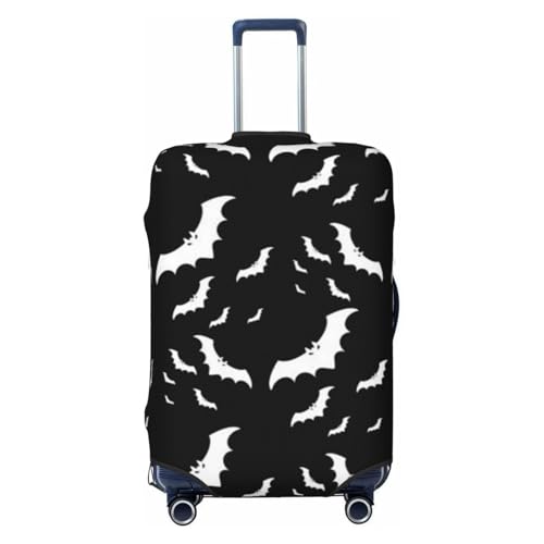 Halloween Flying Bats Print Luggage Suitcase Covers Elastic Washable Luggage Protector Luggage Covers For Suitcase