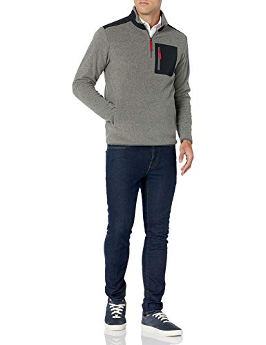 Image of Amazon Essentials Men's Quarter-Zip Polar Fleece Jacket - Discontinued Colors
