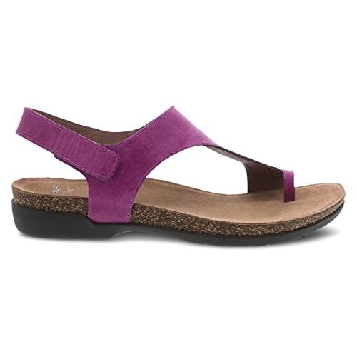Image of Dansko Reece Sandal for Women - Memory Foam and Cork Footbed for Comfort and Arch Support - Lightweight Rubber Outsole for Long-Lasting Wear with Hook & Loop Strap