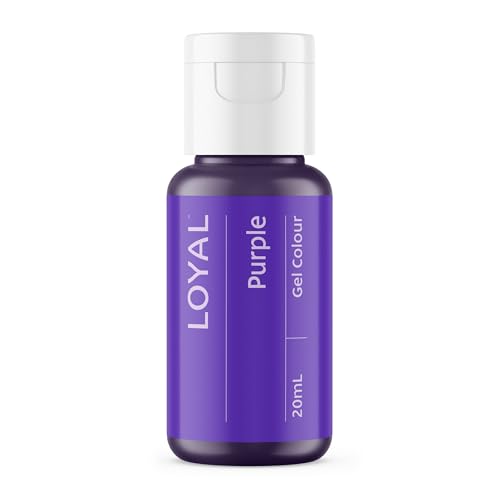 Image of Loyal Gel Food Coloring | Vibrant Color for Buttercream, Fondant, Royal Icing, Gum Paste, Marzipan and Cake Batter | Gel-Based Concentrated Food Dye - 20ml Purple
