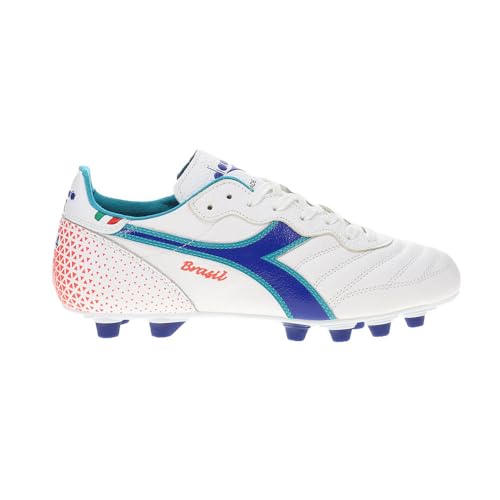 Diadora Mens Brasil Italy Og Gr Lt Plus Mdpu Soccer Cleats - Blue, White - Size 11.5 M