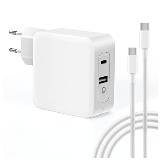 SUNYDEAL 65W USB C Laddare, Type C PD Bärbar Dator Nätdel Laddare för Mac Book Pro/Air, Lenovo HP ASUS Acer Dell XPS 13, Xiaomi Air, Huawei Matebook, Thinkpad i-Pad Pro, Pixel, 2M Laddningskabel