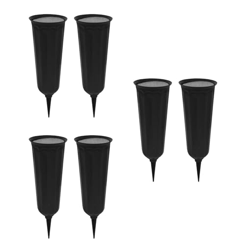 6 Piezas Cementerio 6 PCS Portes Flores Memorial con Espigas E Insertos Espuma para Decoraciones Tumbas para Uso