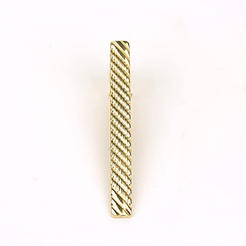LSTGJ Goldren Tie Clip Voor Mannen Klassieke Meter Tie Clips Legering Tie Emaille Tie Kraag Pin Crystal Business (Hoofdsteen Kleur: Zilver, Metaalkleur: LDJ3803) - Image 5